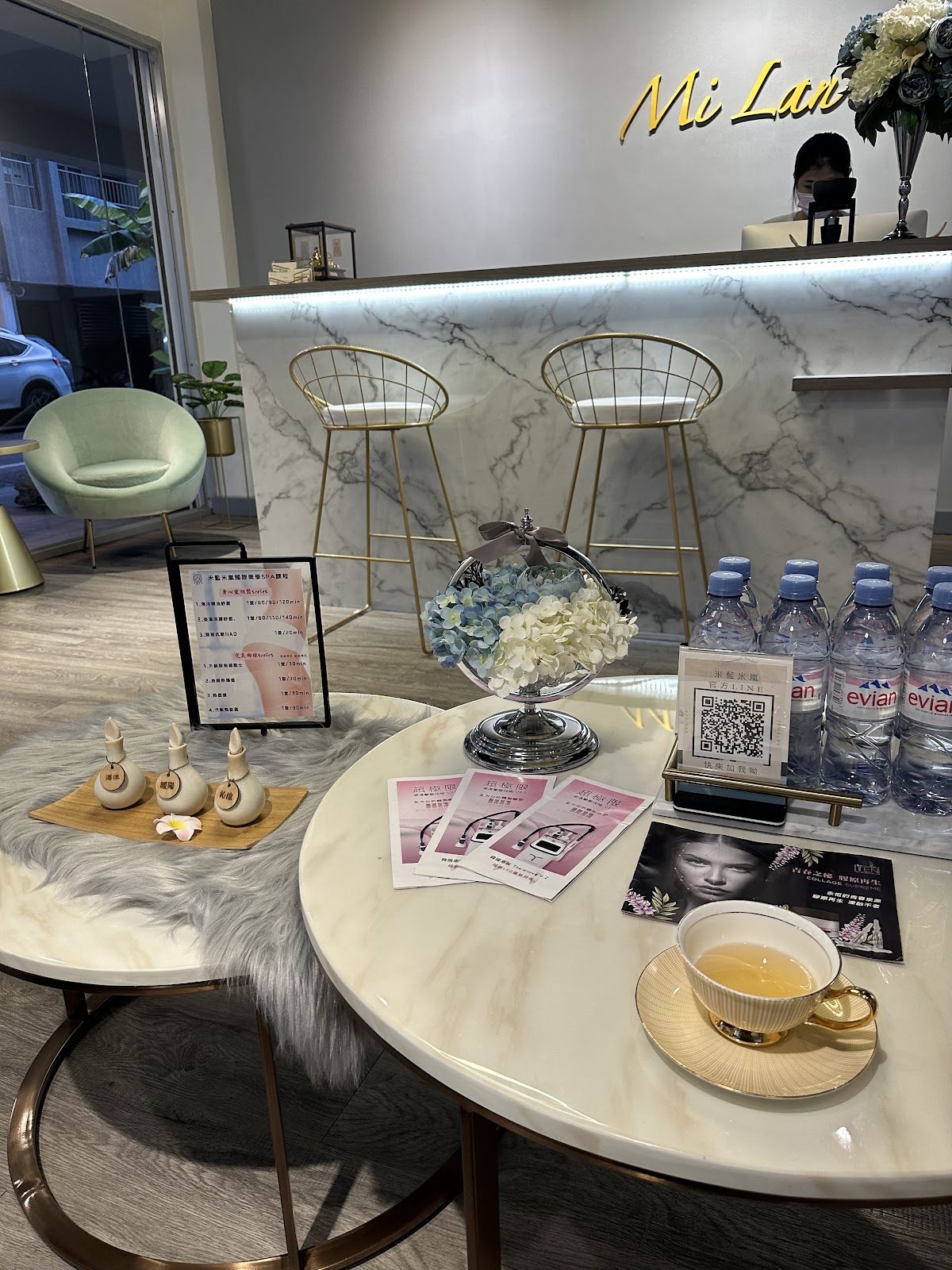 米藍米嵐MiLan SPA (宜蘭羅東清粉刺做臉推薦｜精油按摩SPA｜體雕｜曲線雕塑｜孕婦按摩｜美胸按摩｜肌膚管理｜暖宮｜岩盤浴) 店內環境照片 2