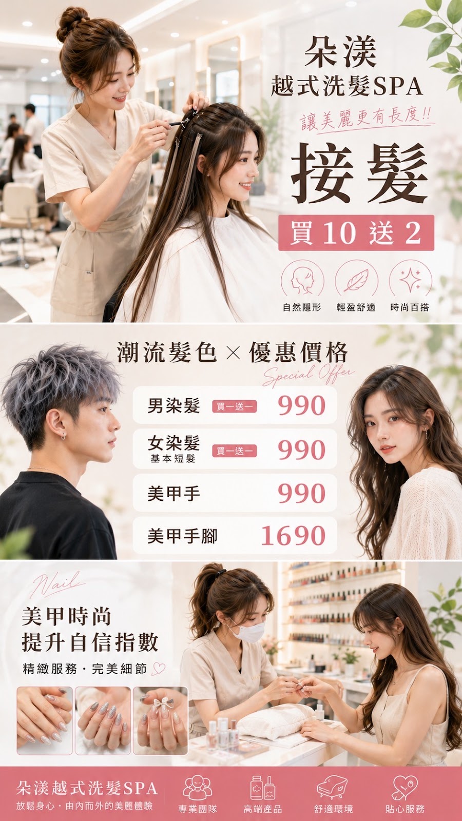 朵渼整體造型/剪髮/燙髮/染髮/接髮/假髮/美甲/美睫/ 24H 店家封面照片
